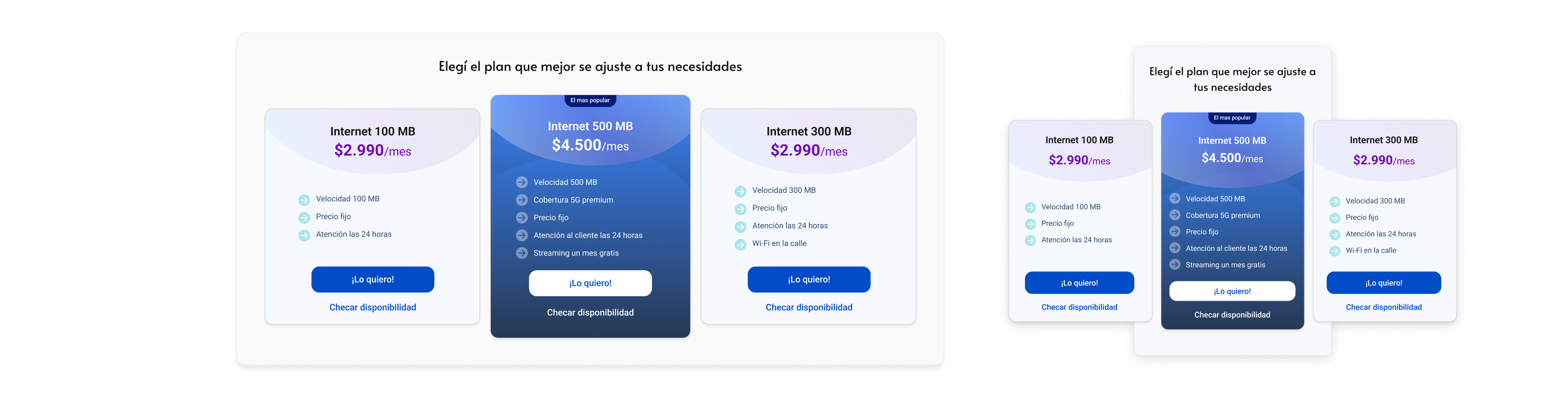 Redesigned Offer Cards: Updated visual hierarchy and relevant imagery based on survey feedback.